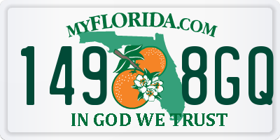 FL license plate 1498GQ