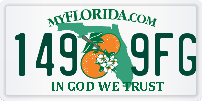 FL license plate 1499FG