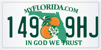 FL license plate 1499HJ