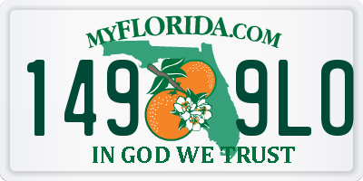 FL license plate 1499LO