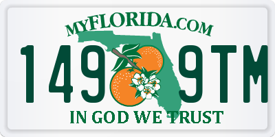 FL license plate 1499TM