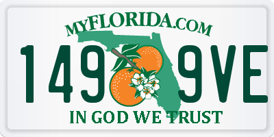FL license plate 1499VE