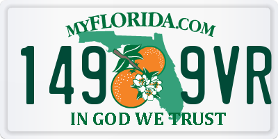 FL license plate 1499VR