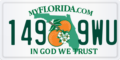 FL license plate 1499WU