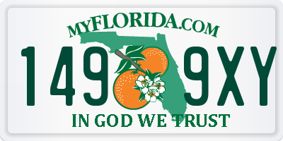 FL license plate 1499XY