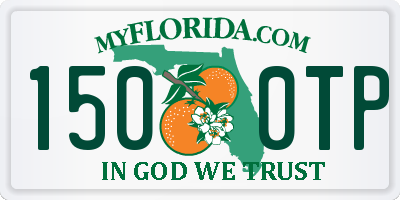 FL license plate 1500TP