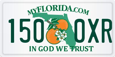 FL license plate 1500XR