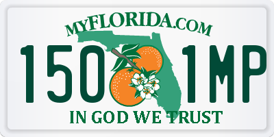 FL license plate 1501MP