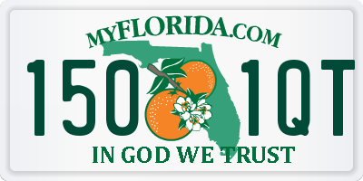 FL license plate 1501QT