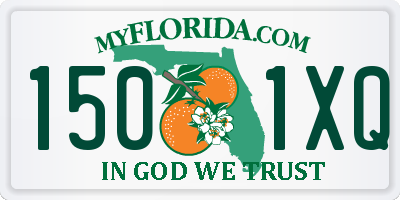 FL license plate 1501XQ