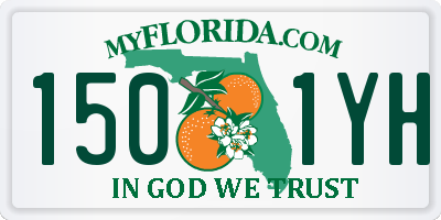 FL license plate 1501YH
