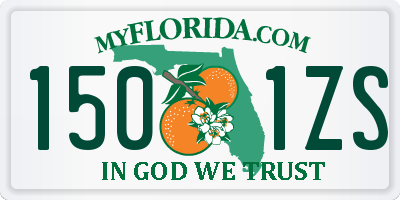 FL license plate 1501ZS