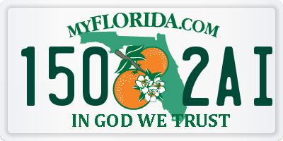 FL license plate 1502AI