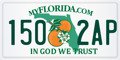 FL license plate 1502AP