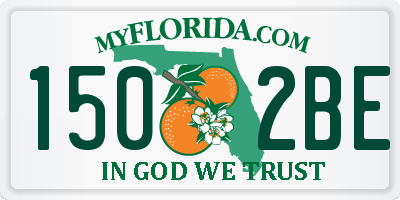 FL license plate 1502BE