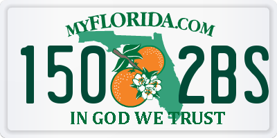 FL license plate 1502BS