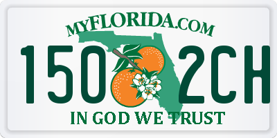 FL license plate 1502CH