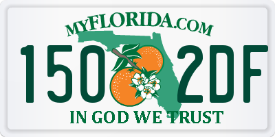FL license plate 1502DF