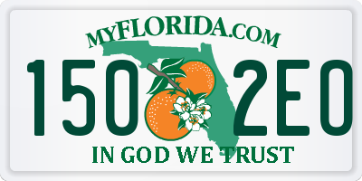 FL license plate 1502EO