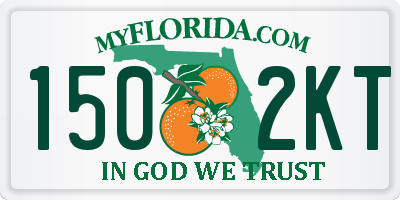 FL license plate 1502KT
