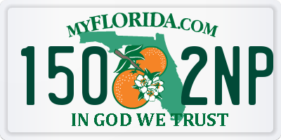 FL license plate 1502NP