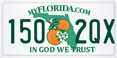 FL license plate 1502QX