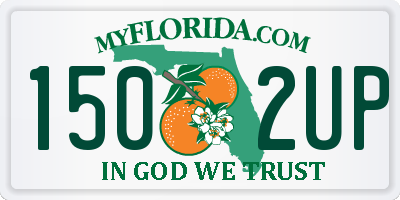 FL license plate 1502UP