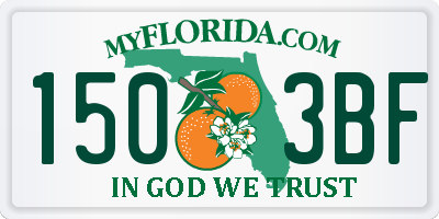 FL license plate 1503BF