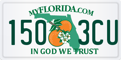 FL license plate 1503CU