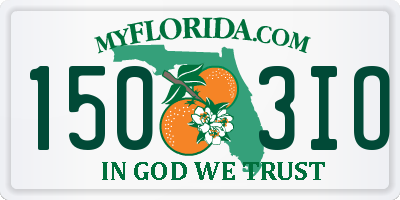 FL license plate 1503IO