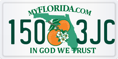 FL license plate 1503JC