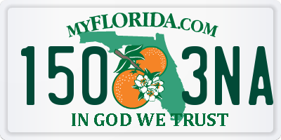 FL license plate 1503NA
