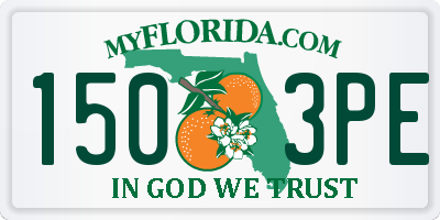 FL license plate 1503PE