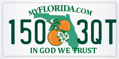 FL license plate 1503QT