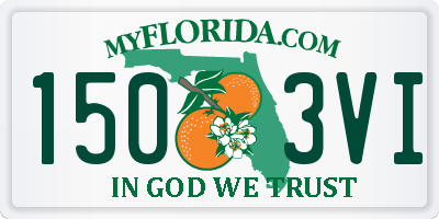 FL license plate 1503VI