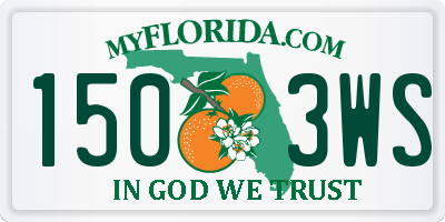 FL license plate 1503WS