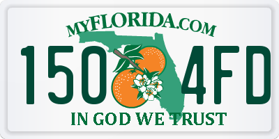 FL license plate 1504FD