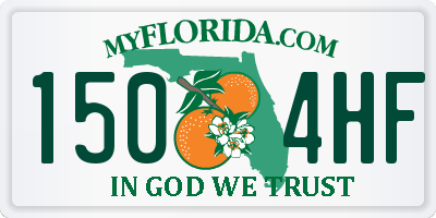 FL license plate 1504HF