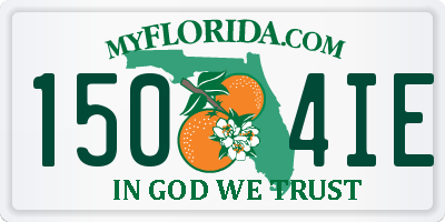 FL license plate 1504IE