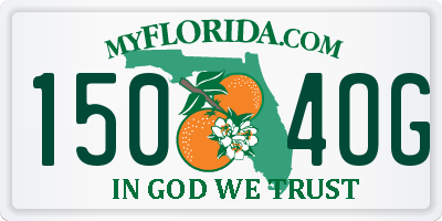 FL license plate 1504OG