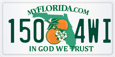 FL license plate 1504WI