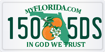 FL license plate 1505DS