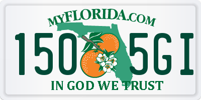 FL license plate 1505GI