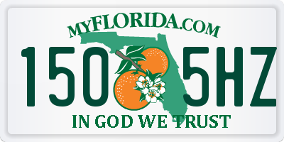 FL license plate 1505HZ