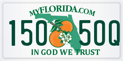 FL license plate 1505OQ