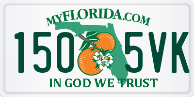 FL license plate 1505VK