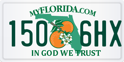 FL license plate 1506HX
