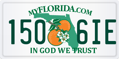 FL license plate 1506IE