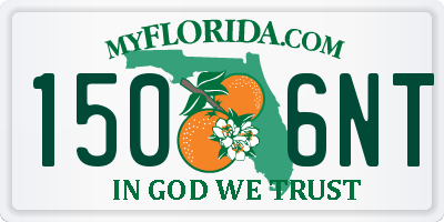 FL license plate 1506NT