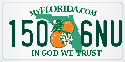 FL license plate 1506NU